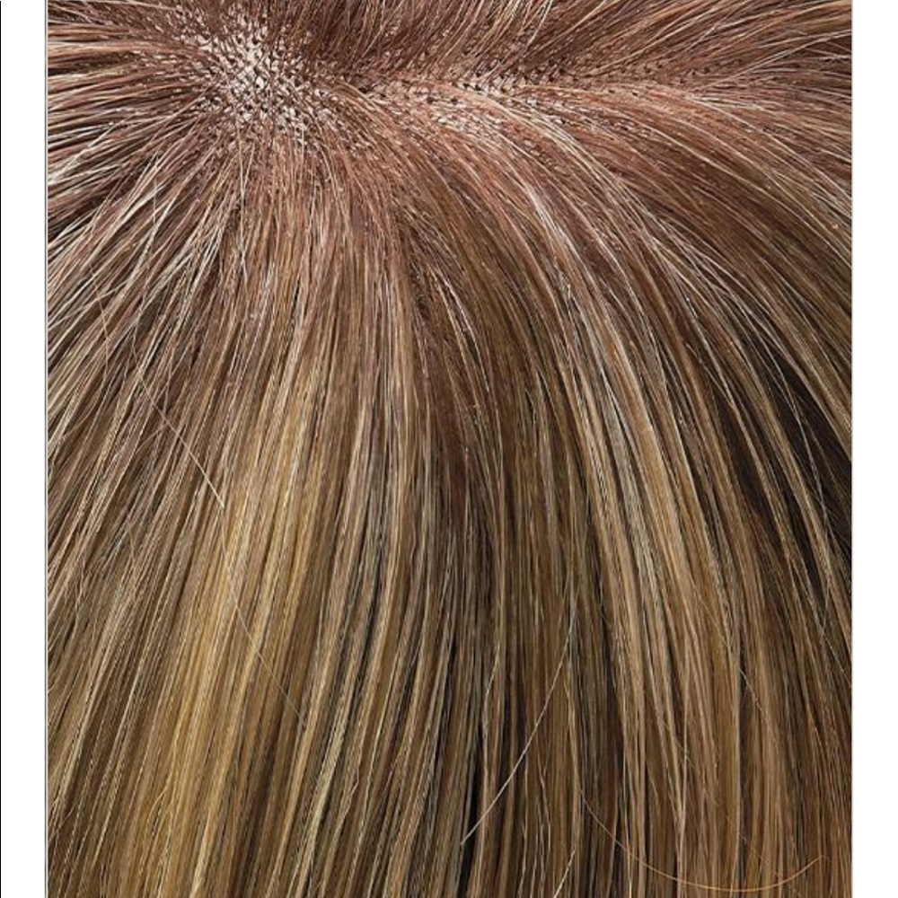 Jon Renau 8” topper HF - shaded praline